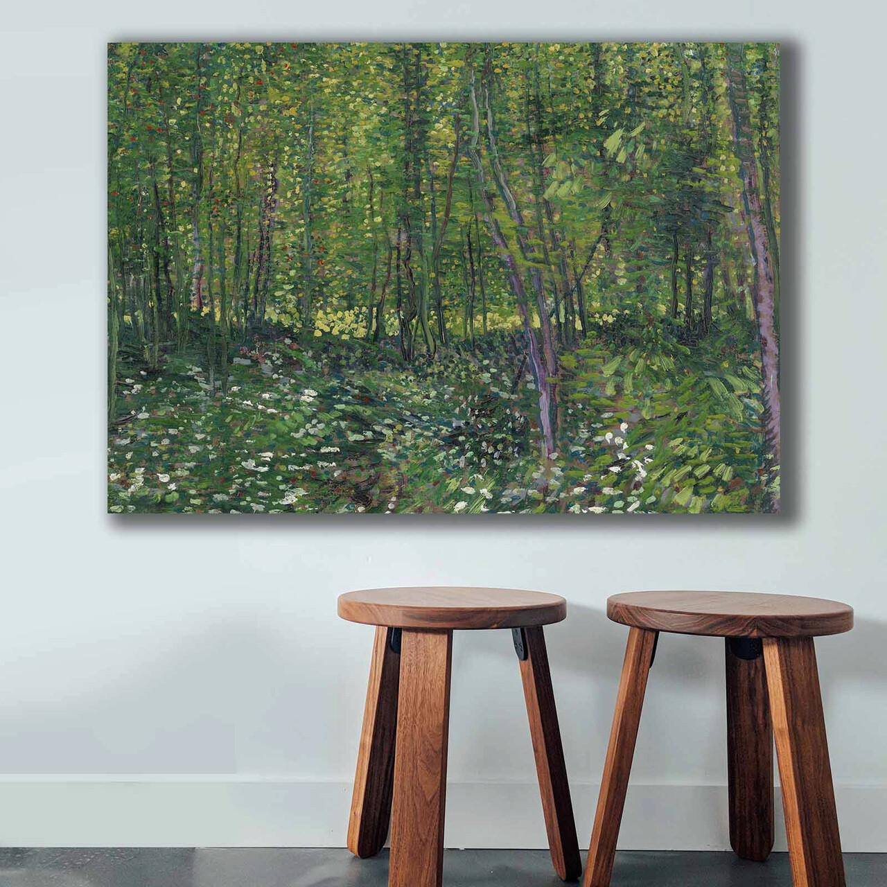 Tablou decorativ, 70100VANGOGH015, Lemn, Multicolor - imagine 4